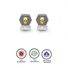 18k Gold Plated Silver Matt Skull Limited Edition Cufflinks