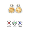 18k Gold Plated Silver Mesh Limited Edition Cufflinks