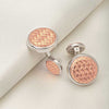 18k Rose Gold Plated Silver Mesh Limited Edition Cufflinks