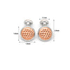 18k Rose Gold Plated Silver Mesh Limited Edition Cufflinks