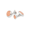 18k Rose Gold Plated Silver Mesh Limited Edition Cufflinks