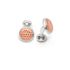 18k Rose Gold Plated Silver Mesh Limited Edition Cufflinks
