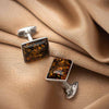 Silver Golden Glitter Limited Edition Cufflinks