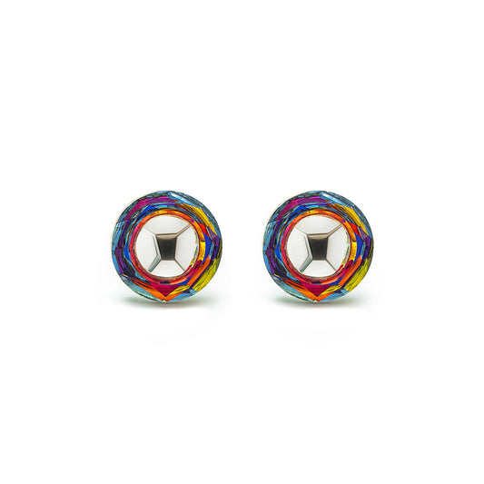 Silver Multicolour Limited Edition Cufflinks