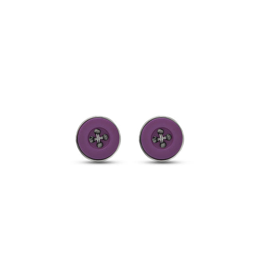 Silver Purple Enamel Limited Edition Cufflinks