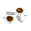 Silver Tiger Eye Crystal Limited Edition Cufflinks