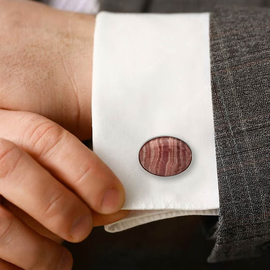 Silver Brown Crystal Limited Edition Cufflinks