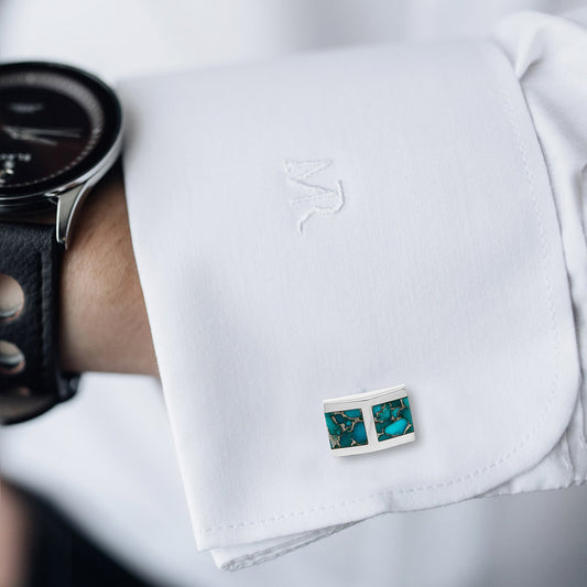 Silver Green Window Limited Edition Cufflinks