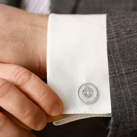 Silver Moonlit Pearl (MOP) Limited Edition Cufflinks