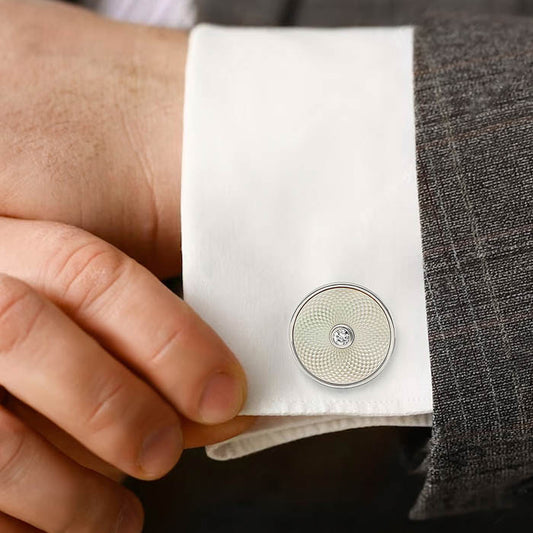 Silver Moonlit Pearl (MOP) Limited Edition Cufflinks