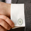 Silver Moonlit Pearl (MOP) Limited Edition Cufflinks