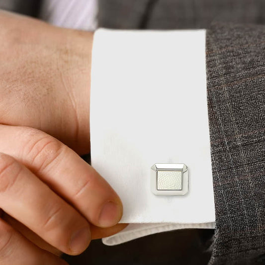 Silver Moonlit Pearl (MOP) Limited Edition Cufflinks