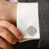 Silver Square Moonlit Pearl (MOP) Limited Edition Cufflinks