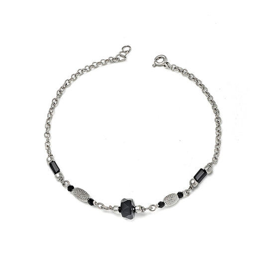 Silver Charming Mangalsutra Bracelet