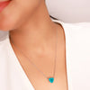Silver Sea Blue Necklace
