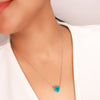 Silver Sea Blue Necklace