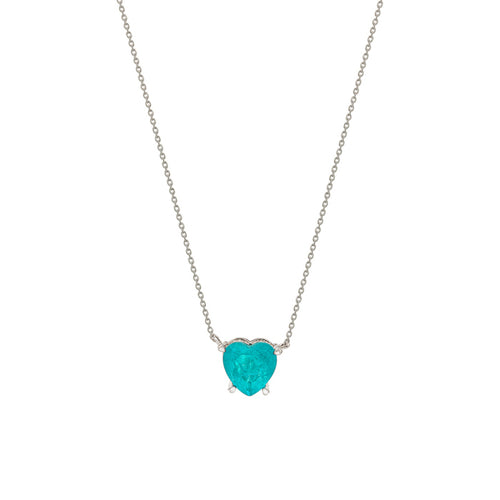 Silver Sea Blue Necklace