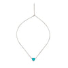 Silver Sea Blue Necklace