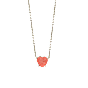 Silver Peachy Vibe Necklace