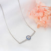 Silver Christie Evil Eye Necklace