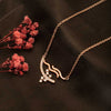 Rose Gold Abstract Necklace