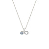 Silver Infinity Eye  Necklace