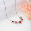 Silver Red Royalty Necklace