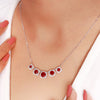 Silver Red Royalty Necklace