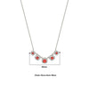 Silver Red Royalty Necklace