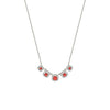 Silver Red Royalty Necklace