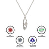 Silver Serene Pendant with Chain