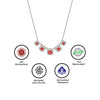 Silver Red Royalty Necklace