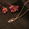 Rose Gold Serene Pendant with Chain