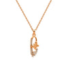 Rose Gold Serene Pendant with Chain