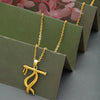 18k Gold Plated Baasuri Pendant with Chain