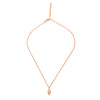 Rose Gold Sparkle Amulet Pendant with Chain