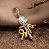 Two Tone 18k Gold plated Shree Pendant