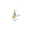 Two Tone 18k Gold plated Shree Pendant