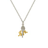 Two Tone 18k Gold plated Shree Pendant with Chain