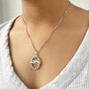 Silver Boho Pendant with Chain