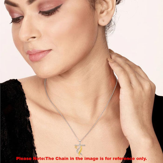 Two Tone 18k Gold plated Baasuri Pendant