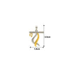 Two Tone 18k Gold plated Baasuri Pendant