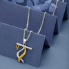 Two Tone 18k Gold plated Baasuri Pendant with Chain