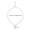 Two Tone 18k Gold plated Baasuri Pendant with Chain