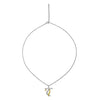 Two Tone 18k Gold plated Baasuri Pendant with Chain