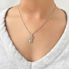 Silver Cluster Pendant with Chain