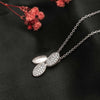 Silver Jasmine Pendant with Chain