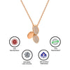 Rose Gold Jasmine Pendant with Chain