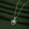 Silver Enchanted Heart Pendant with Chain