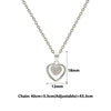 Silver Enchanted Heart Pendant with Chain